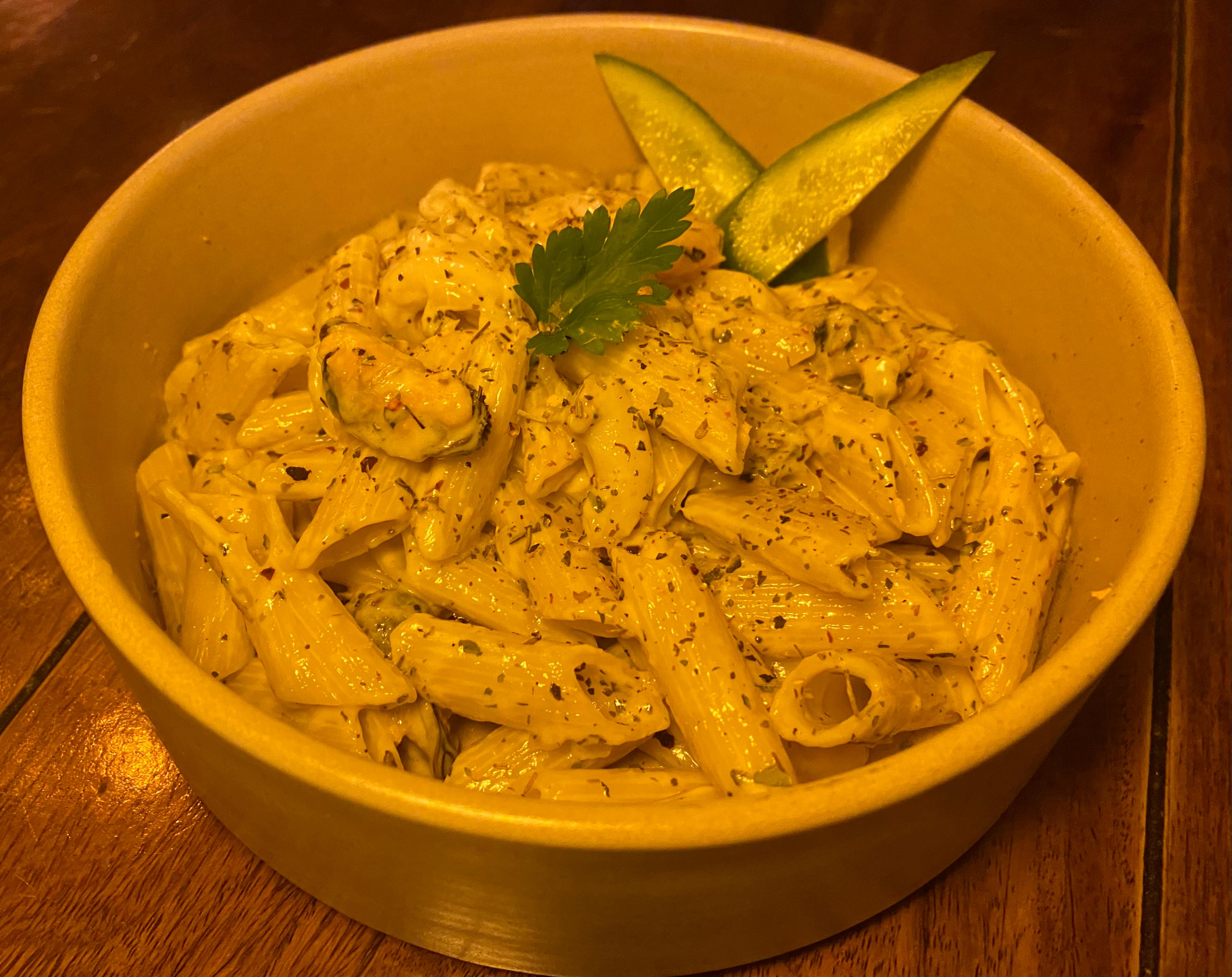 G P 03 Penne Creamy Seafood