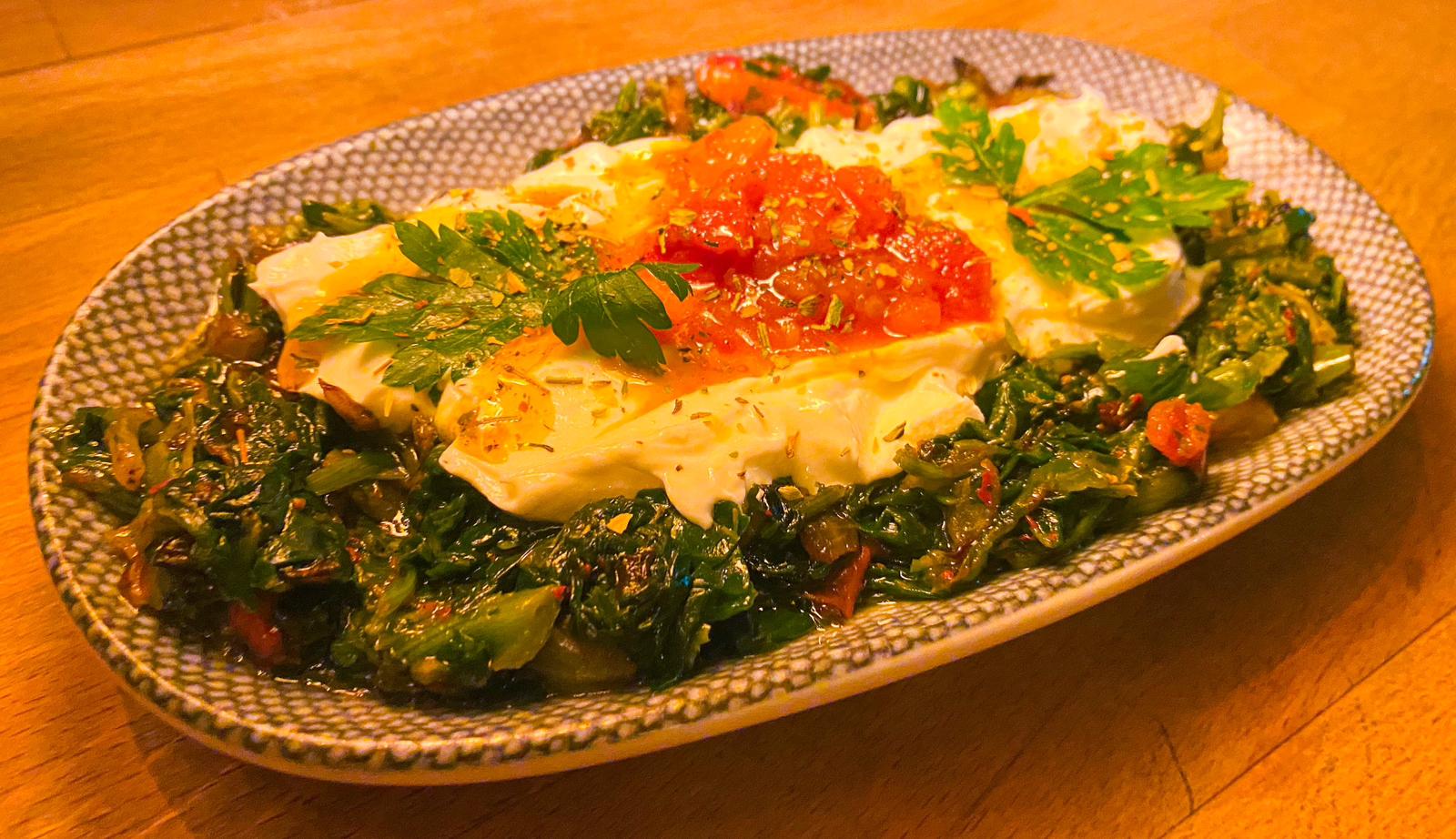 VJ AP 06 Braised Seasonal Herbs Tarator